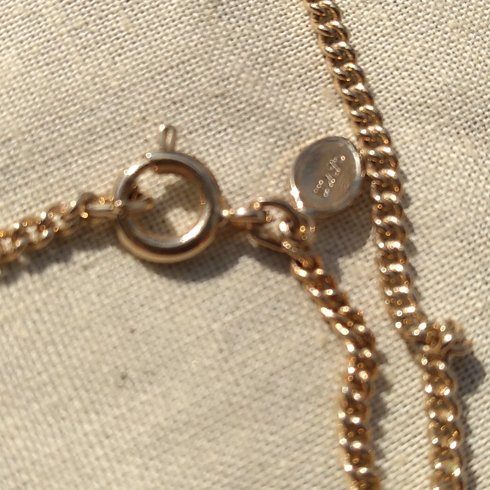 Sparkly! Three Vintage Necklaces, Amber Beads, Silver with Green Stone, … - Picture 14 of 15